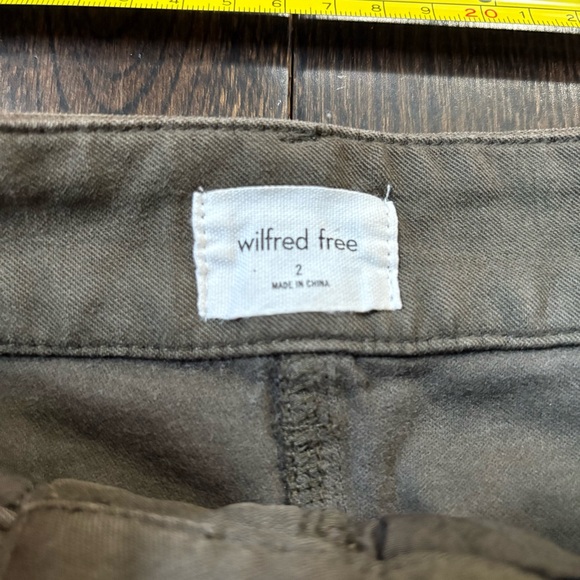 Aritzia Wilfred Free Olive Green Utility Pants - Picture 3 of 5
